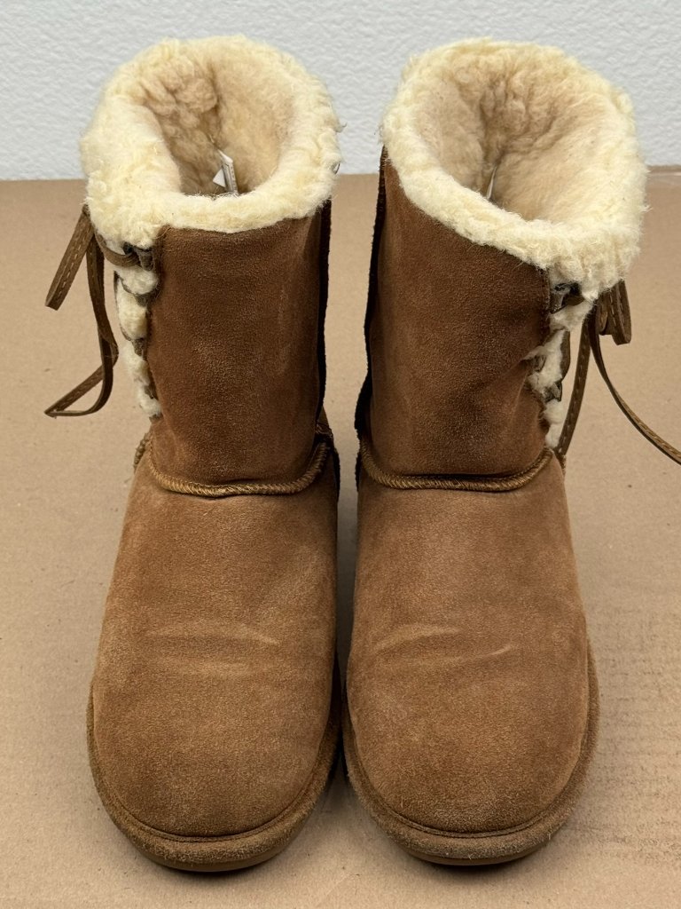Bearpaw Dorado Unisex Suede Wool Lined Boots Tan Hickory Size 10 Us 41 Eu